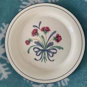 LENOX POPPIES ON BLUE BOUQUET SALAD PLATES